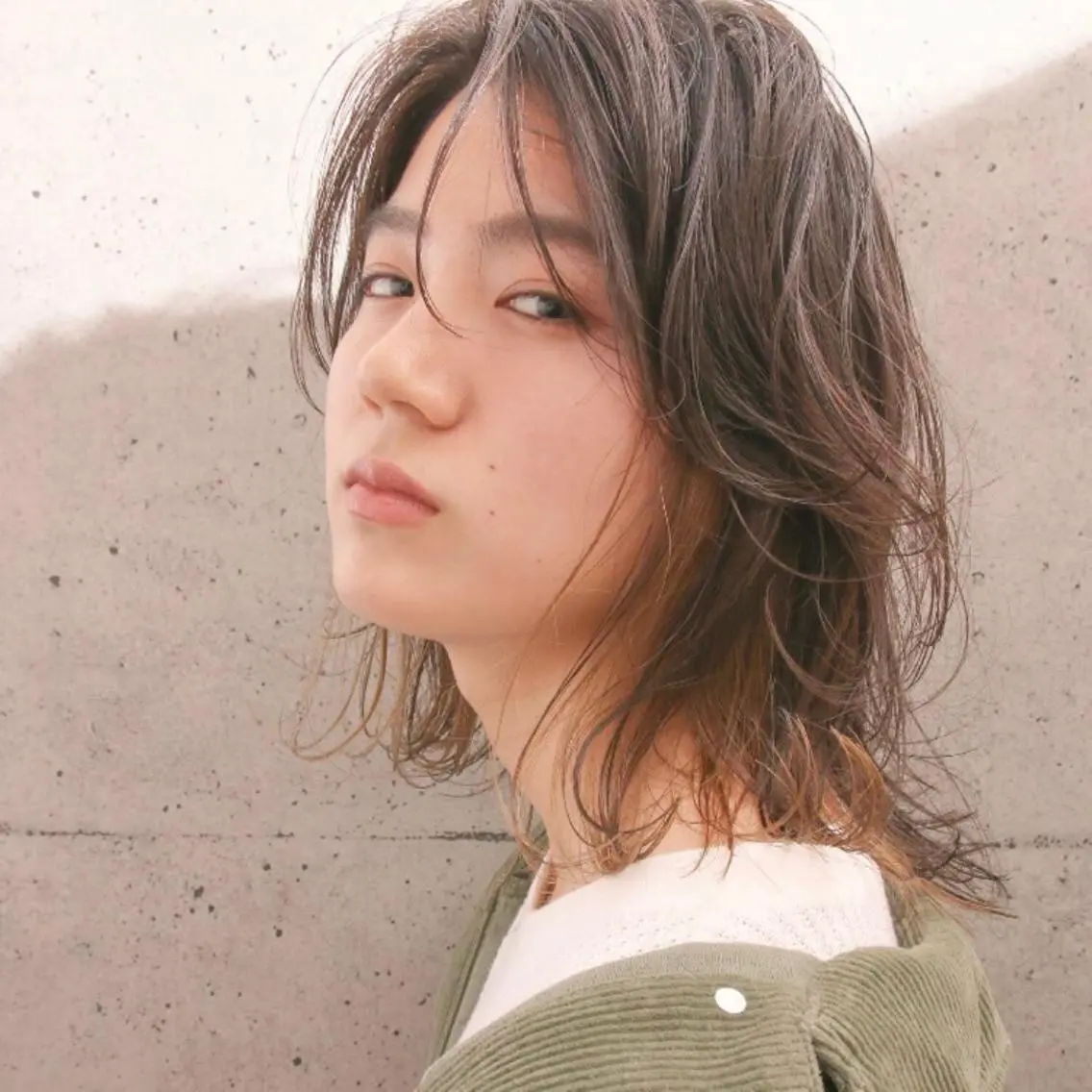 ミディアム カラー 艶カラー⁑ナチュラル ⁑中屋恵美🍃のヘアスタイル