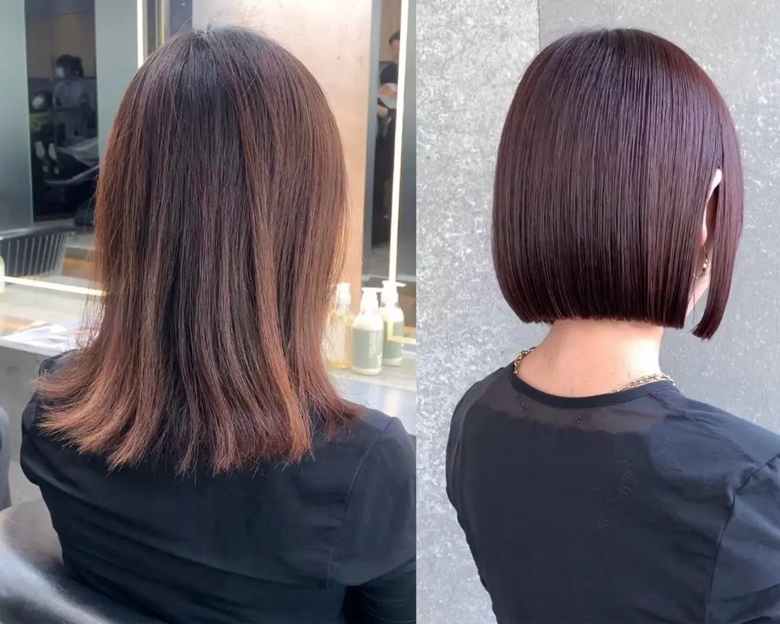 ショート ボブ 似合わせカット 盛れる顔まわりカット 髪質改善/渋谷/れんのヘアスタイル