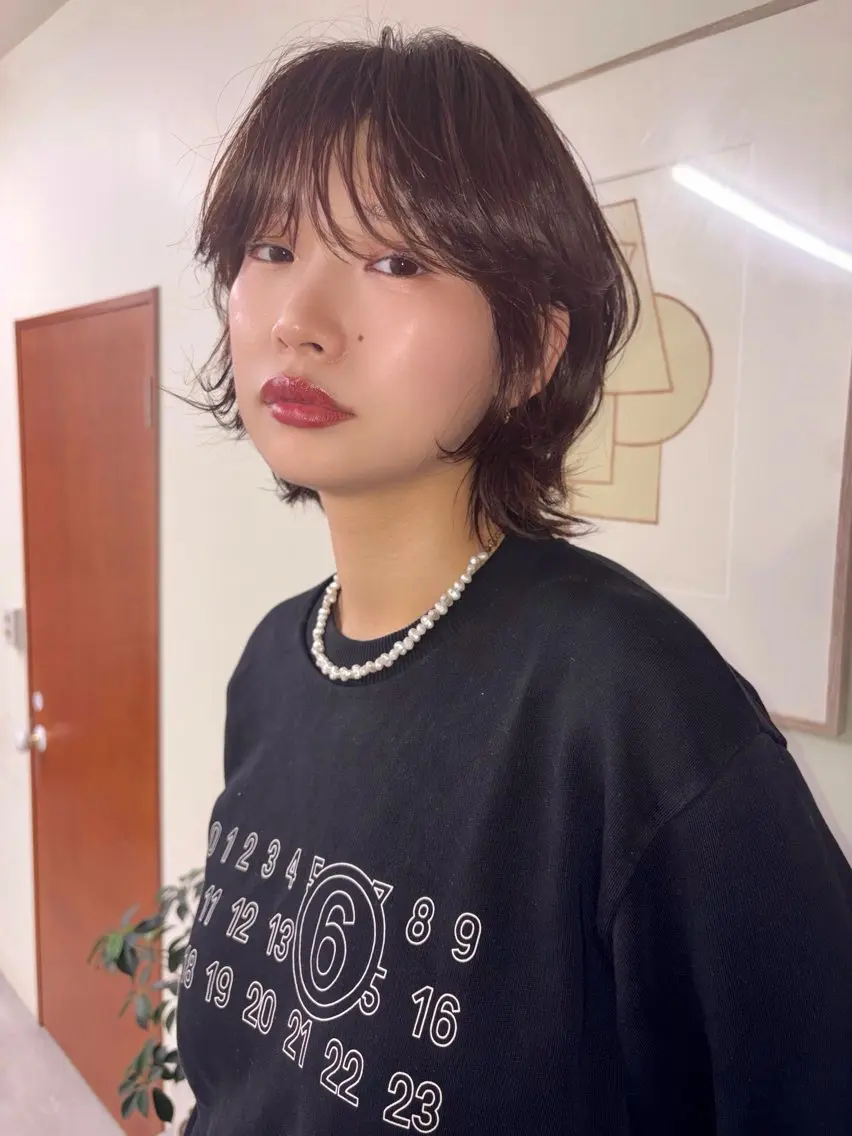ショート ヘアカラー トリートメント mitsuki ブリーチカラーのヘアスタイル