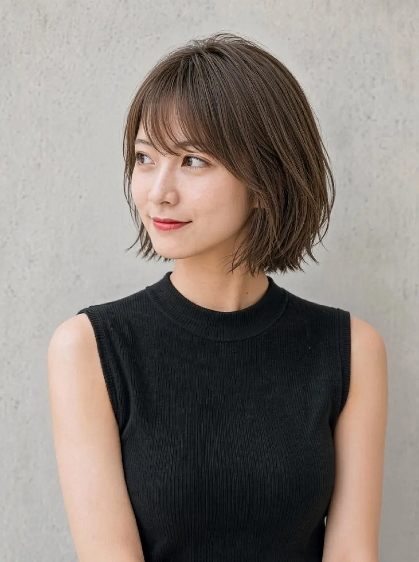 ショート ショートボブ ボブ ショートヘア ショート◎縮毛◎ Mirareee横浜のヘアスタイル