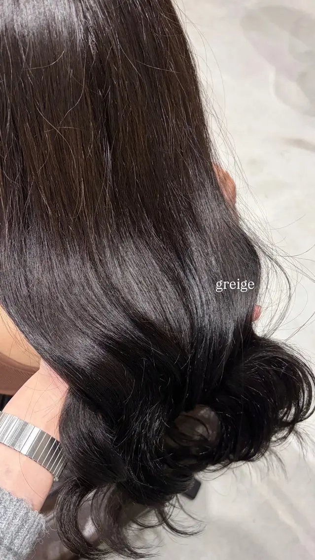カラー グレージュ ヘアカラー トリートメント suzu/ Fierumedaのヘアスタイル