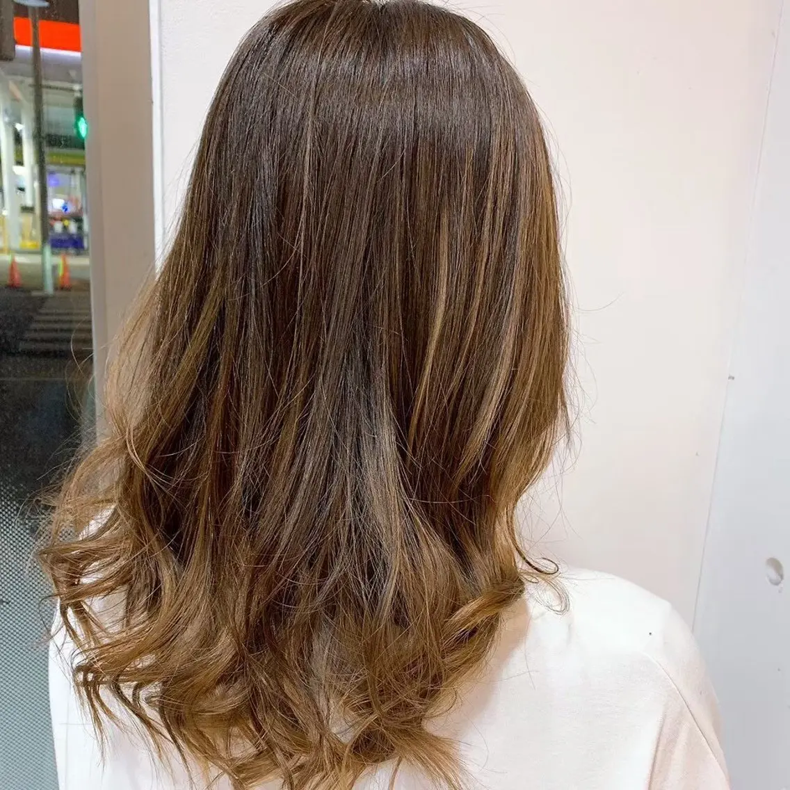 ロング カラー 縮毛矯正/ワンカラー モデル募集🫧羽夏のヘアスタイル