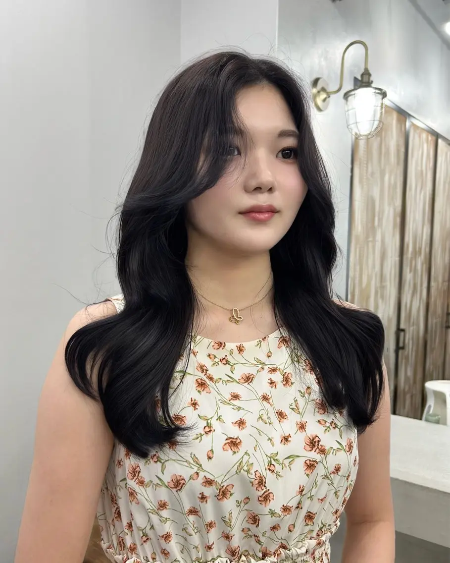 ロング レイヤーカット/韓国 🤎きのした いちかのヘアスタイル