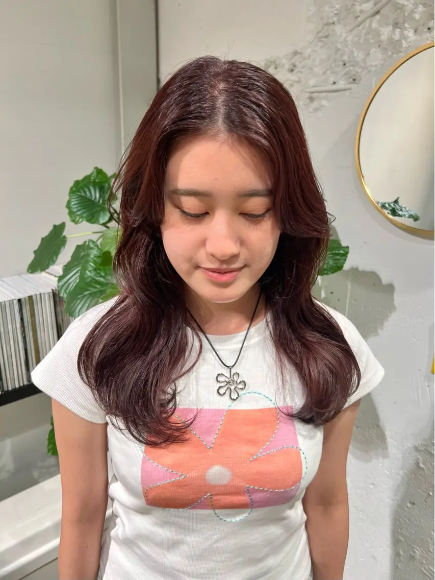 暖色カラー（ロング）🎀の写真