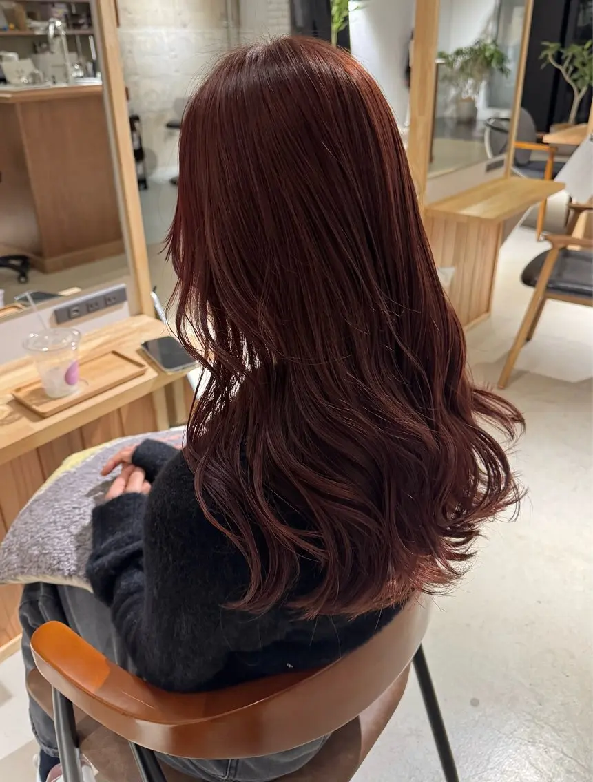 【30歳以下限定】🍒高発色、透明感がほしい方🍒　カット+ブリーチなしダブルカラー + Mトリートメント🪴の写真