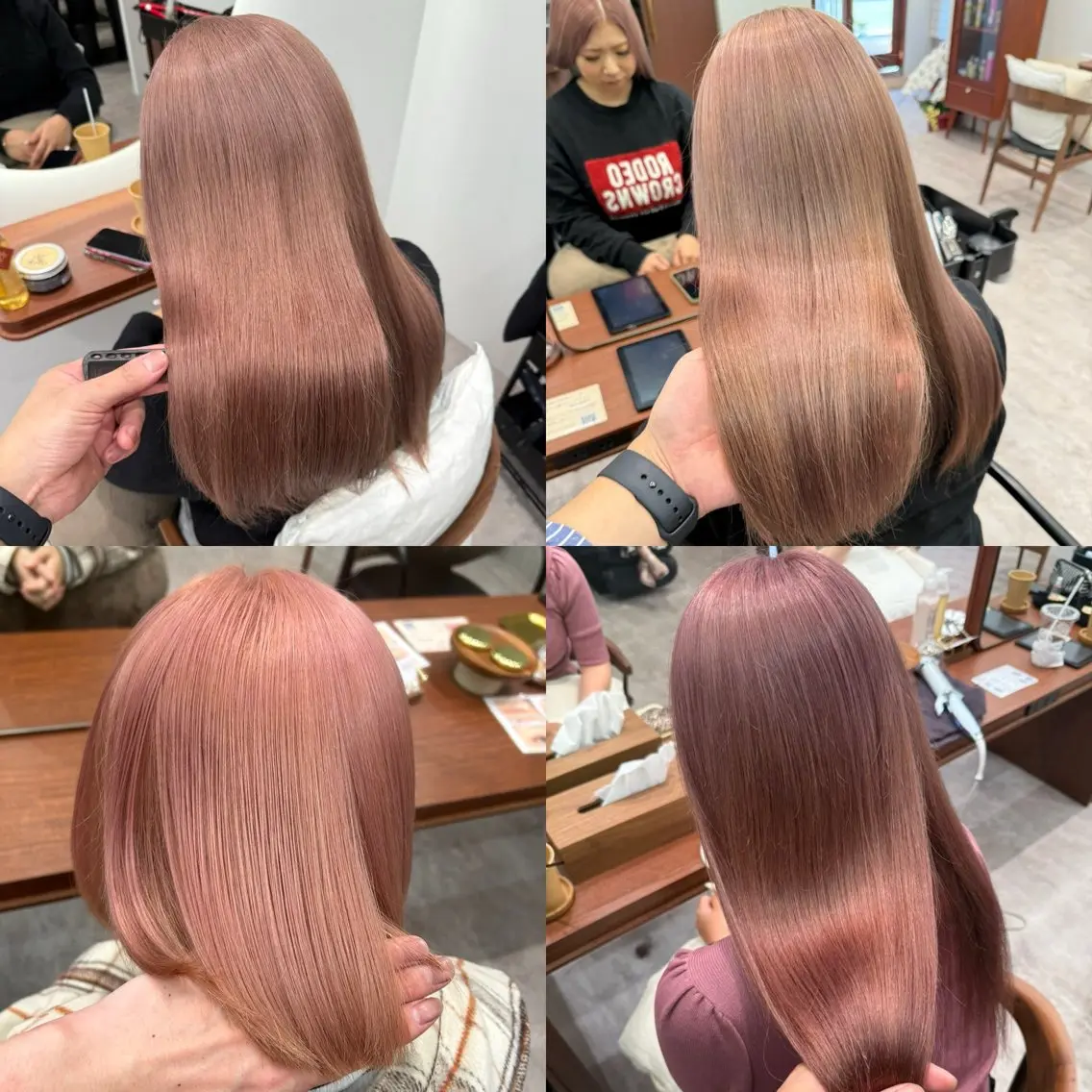 セミロング ボブ ハッシュカット 髪質改善 韓国風ヘア レイヤーカット カット ヘアカラー トリートメント 立川✨ブリーチ/ ケアブリーチ✨のヘアスタイル