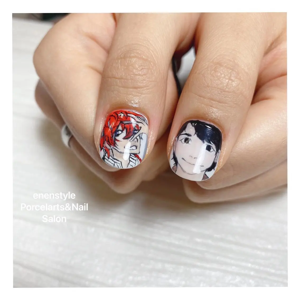 ミディアム ネイル 🐾enen style 🐾のネイルデザイン