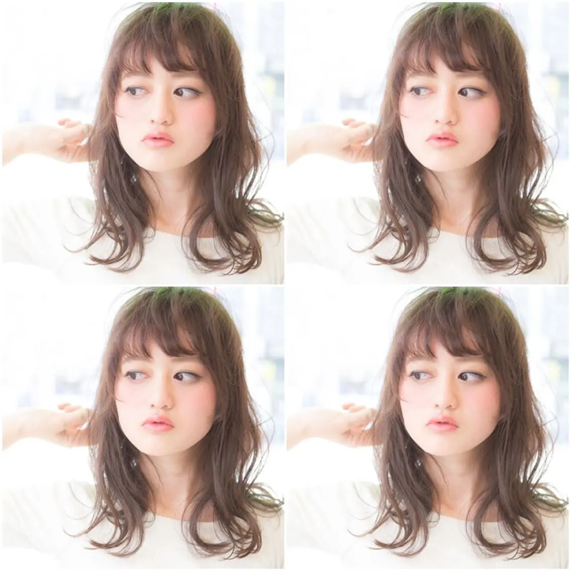 セミロング カラー ベージュカラー タナカ *歴10年以上*のヘアスタイル