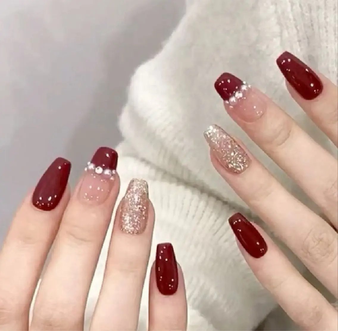 チップ長さ出し10本、4本デザイン🌹『持ち込みデザイン可🙆♀️』 ⏰120分の写真