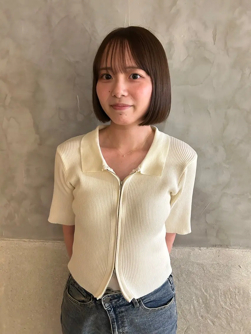 ショート カラー ボブ カット ヘアカラー トリートメント ayane⭐️ボブ・ ショート・パーマのヘアスタイル