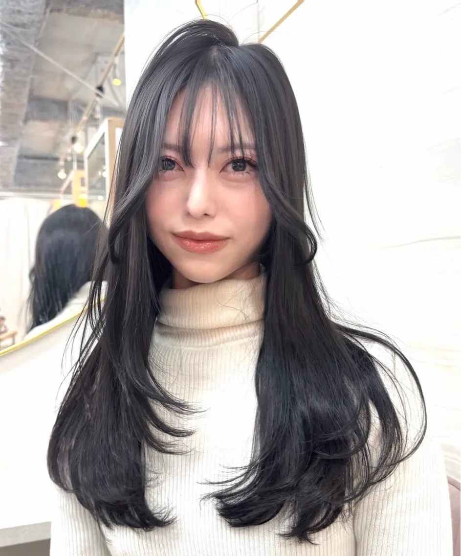【5月限定クーポン🖤】💗似合わせカット+透明感カラー💗1STEPのケアトリートメント付き✨️の写真