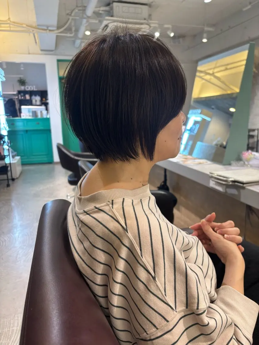 ショート 丸みショート ショートヘア ボブ/レイヤー/丸み ショート/遠藤龍雅のヘアスタイル