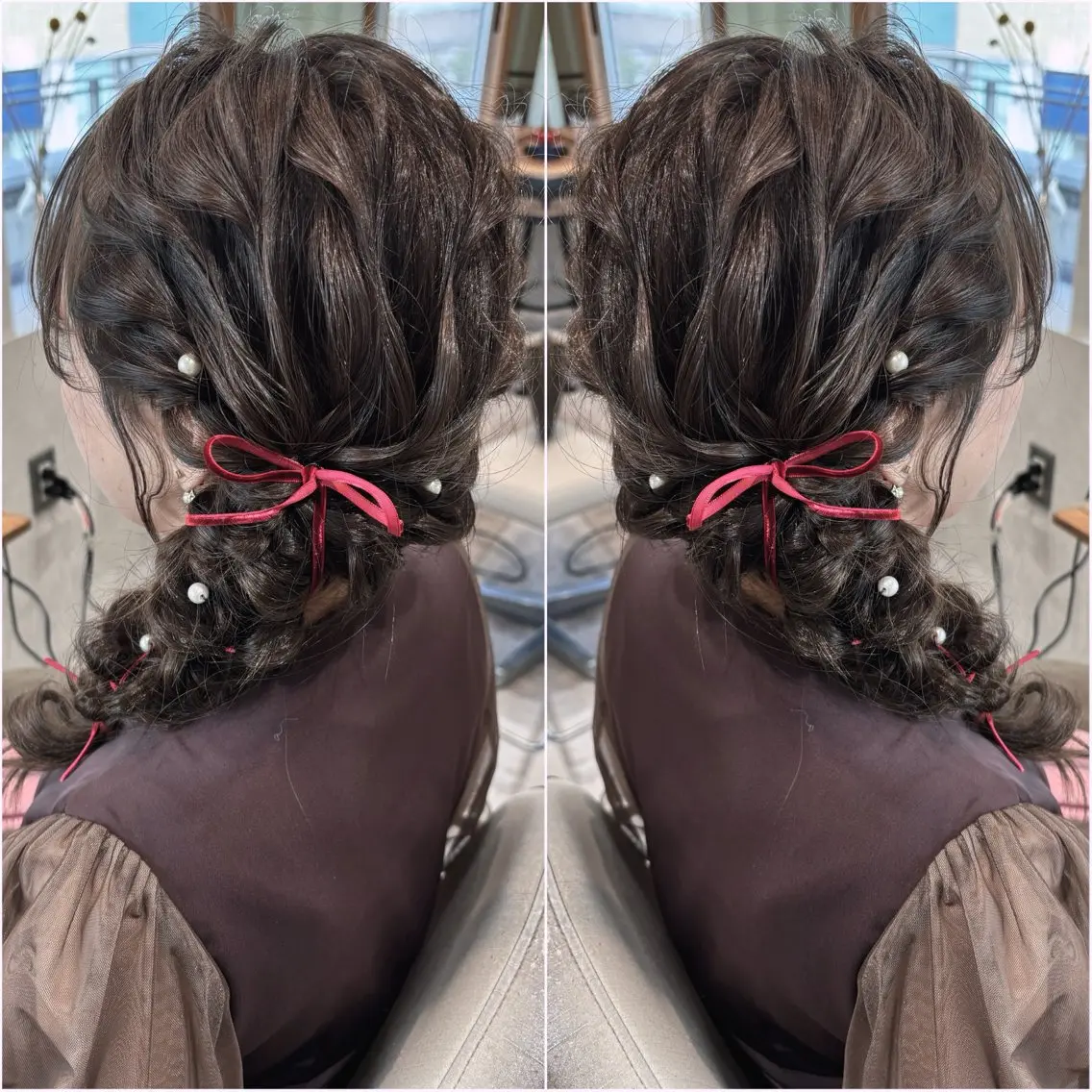 セミロング ヘアアレンジ 韓国hair🦋 Nanaのヘアスタイル