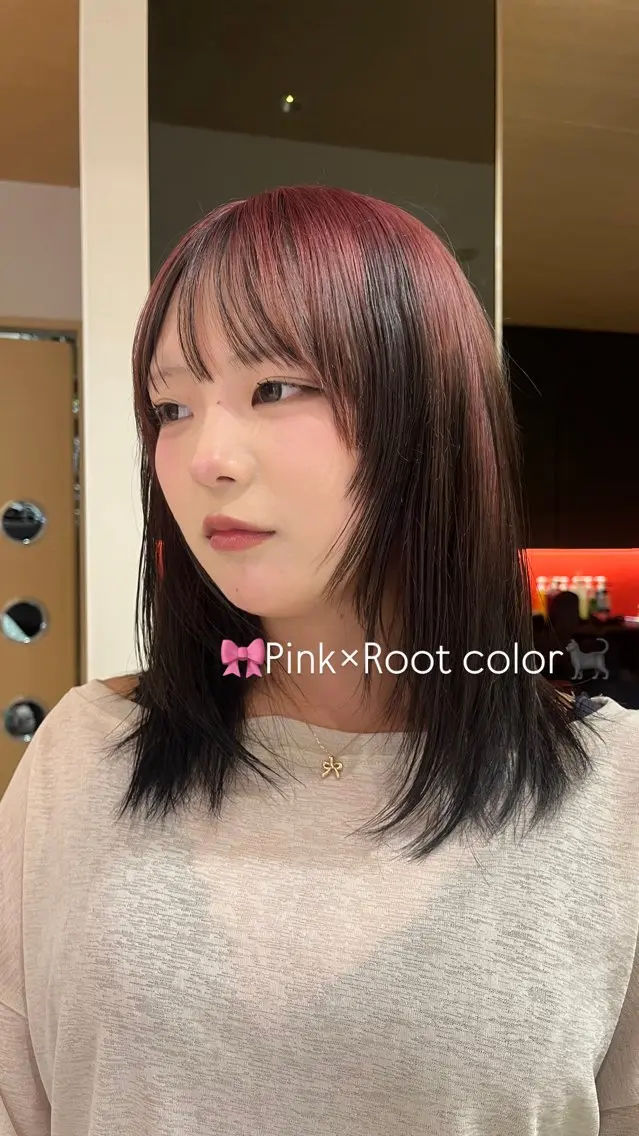 カラー ブリーチ デザインカラー ヘアカラー レイヤーカット🎶み お🎀カラーのヘアスタイル