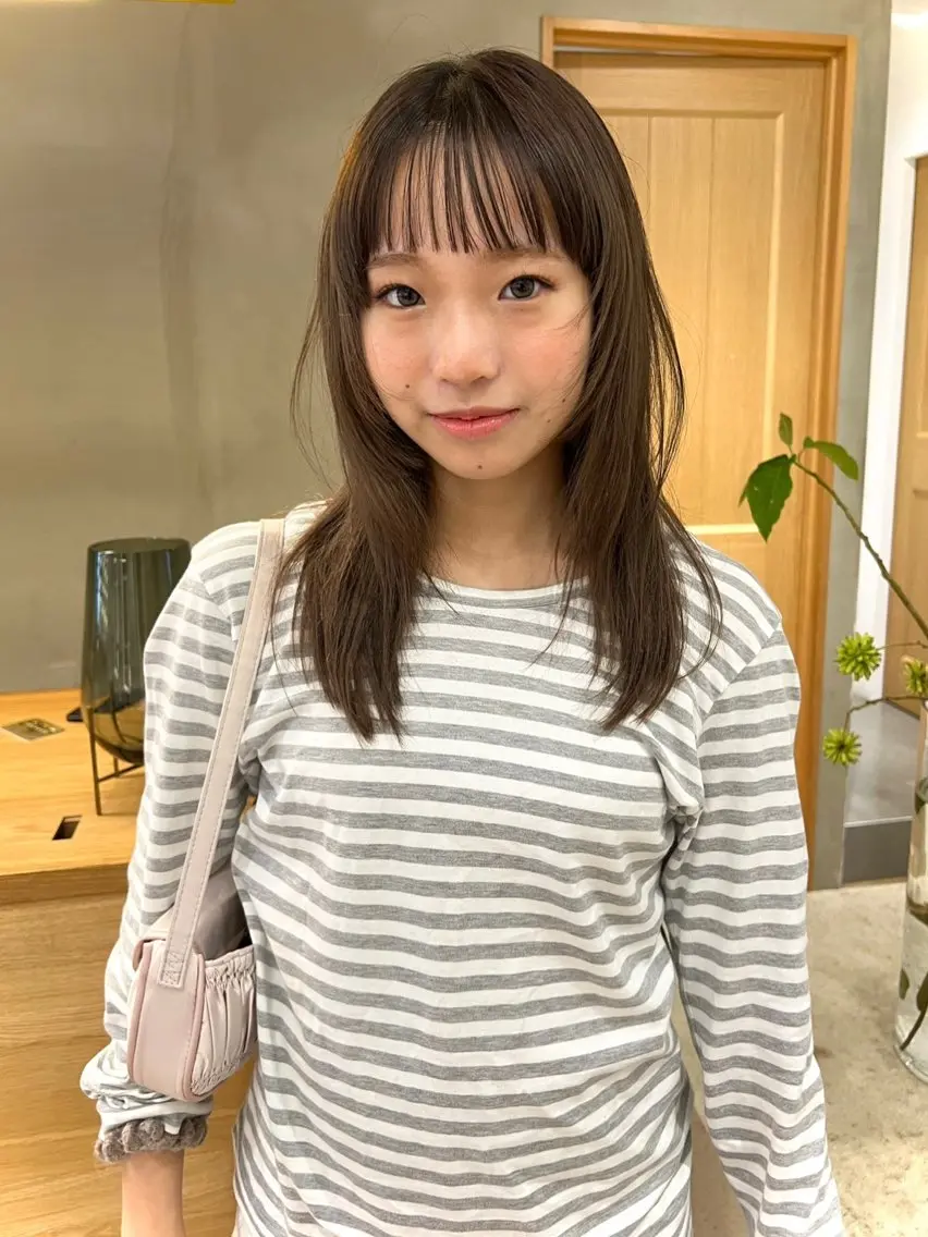 ロング ロングレイヤー レイヤーカット ロング カット 縮毛矯正 似合わせレイヤー ＆縮毛矯正のヘアスタイル