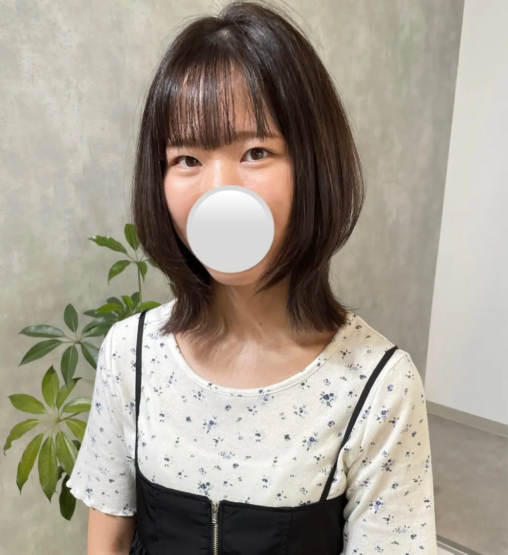 ミディアム 髪質改善 カット ヘアカラー 縮毛矯正 トリートメント やまもと けんたのヘアスタイル