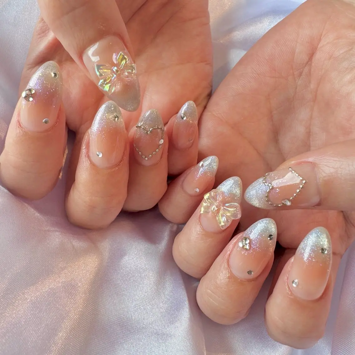 ネイル チークネイル マグネットネイル ハンドネイル nail salon e'mu💐のネイルデザイン