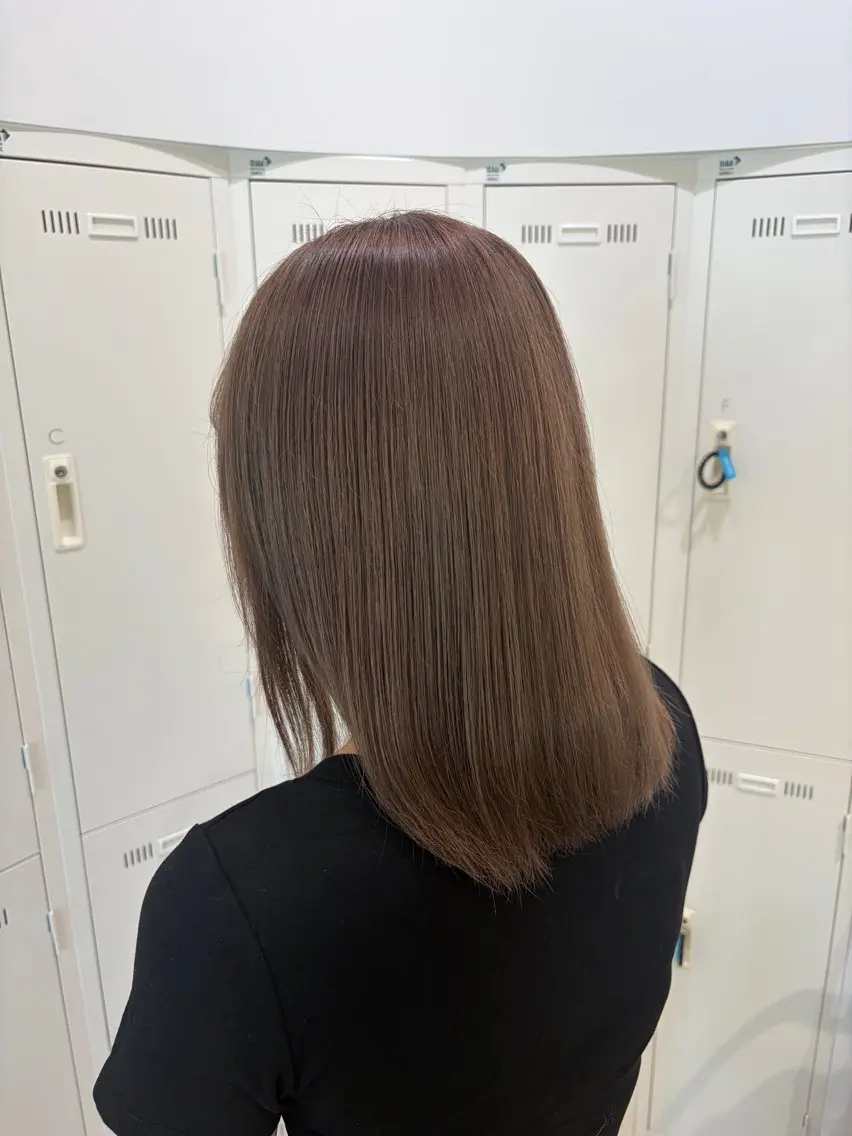 ミディアム カラー ヘアカラー 田村 瑠菜のヘアスタイル