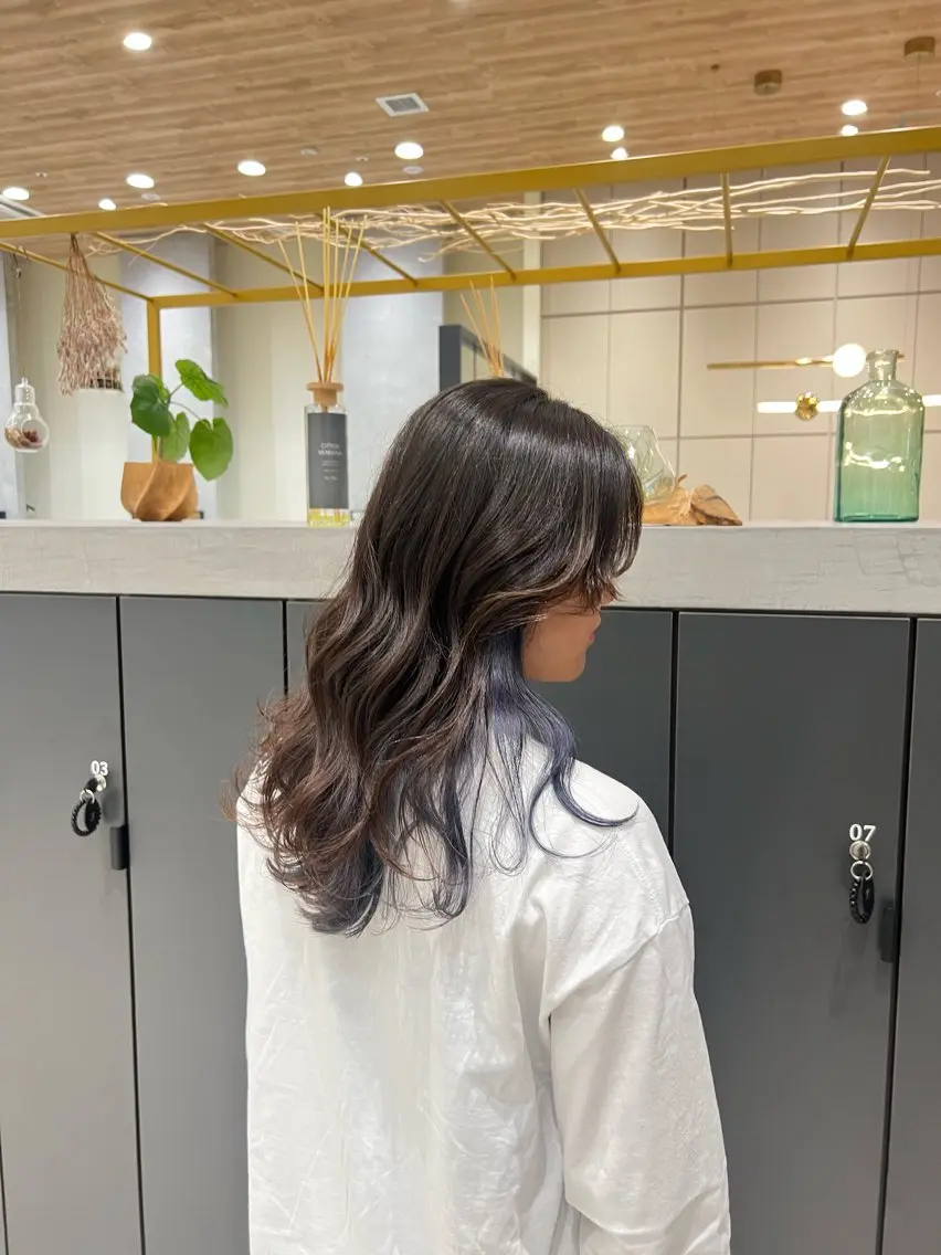 ロング 髪質改善 ヘアカラー トリートメント つやカラー×髪質改善 /NAMIのヘアスタイル