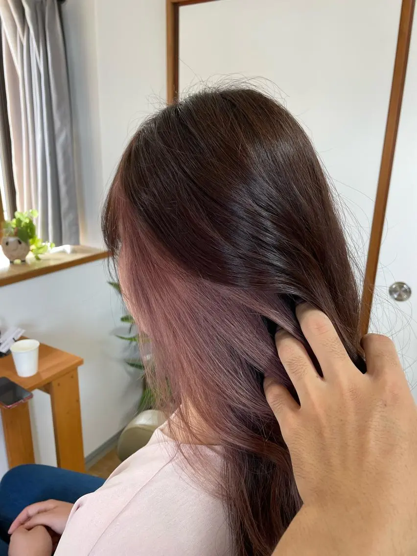 【学生様限定🌈🌈】【夜19時まで受付⭐️】カット+ケアブリーチ+アディクシーカラーの写真