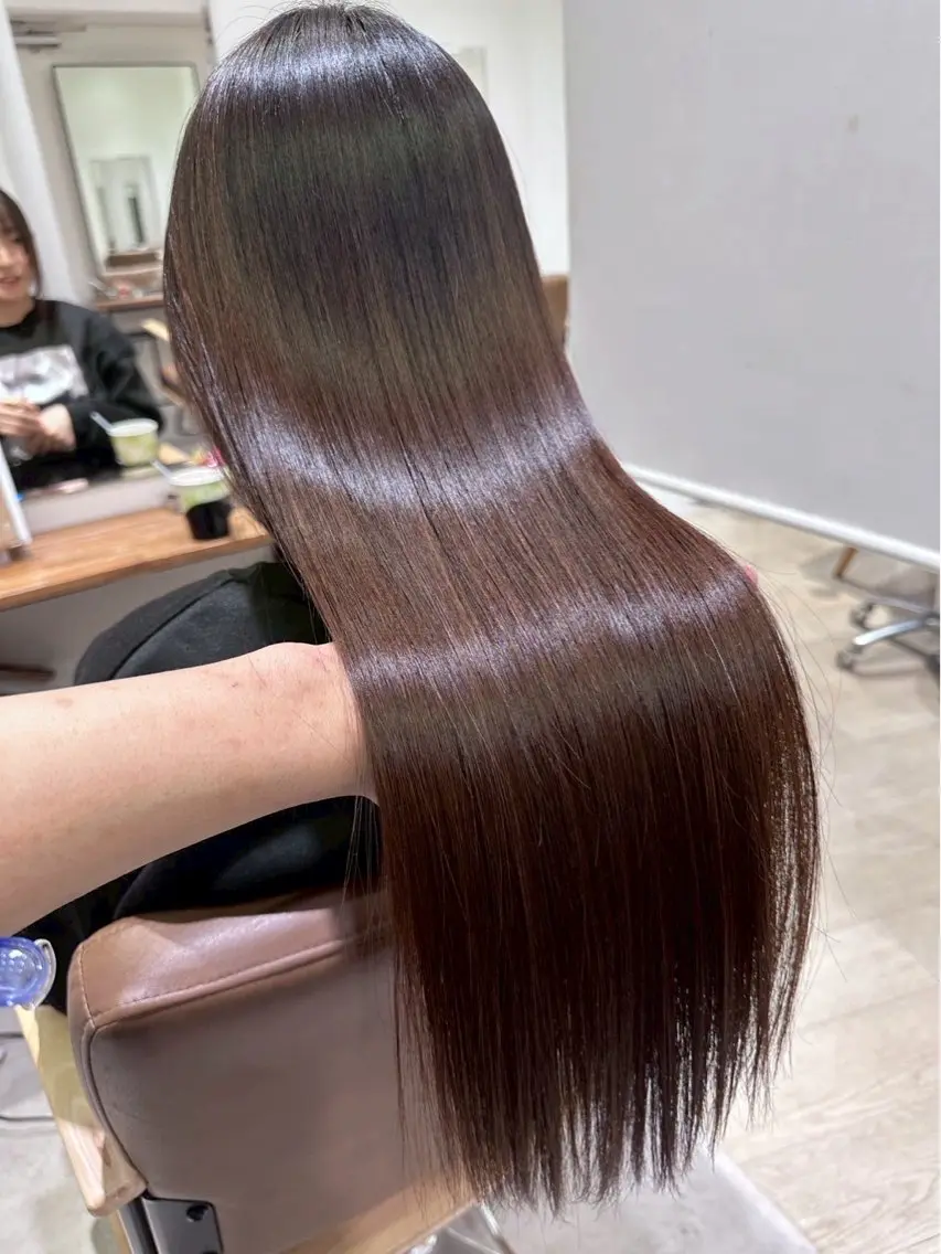 ロング 縮毛矯正 かのん /ボブ特化/大阪梅田のヘアスタイル