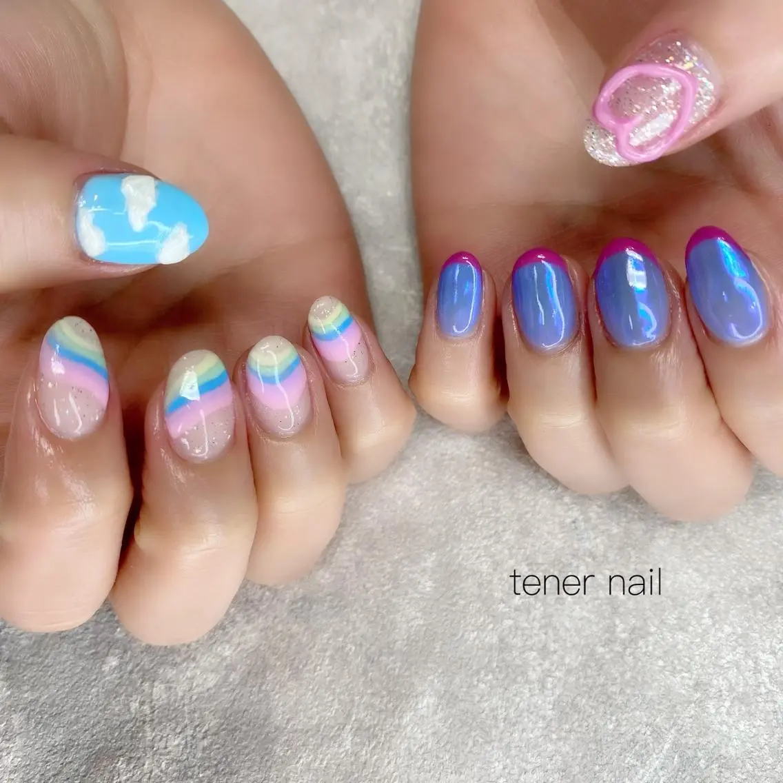 ネイル ハート テネルネイル tener nailのネイルデザイン