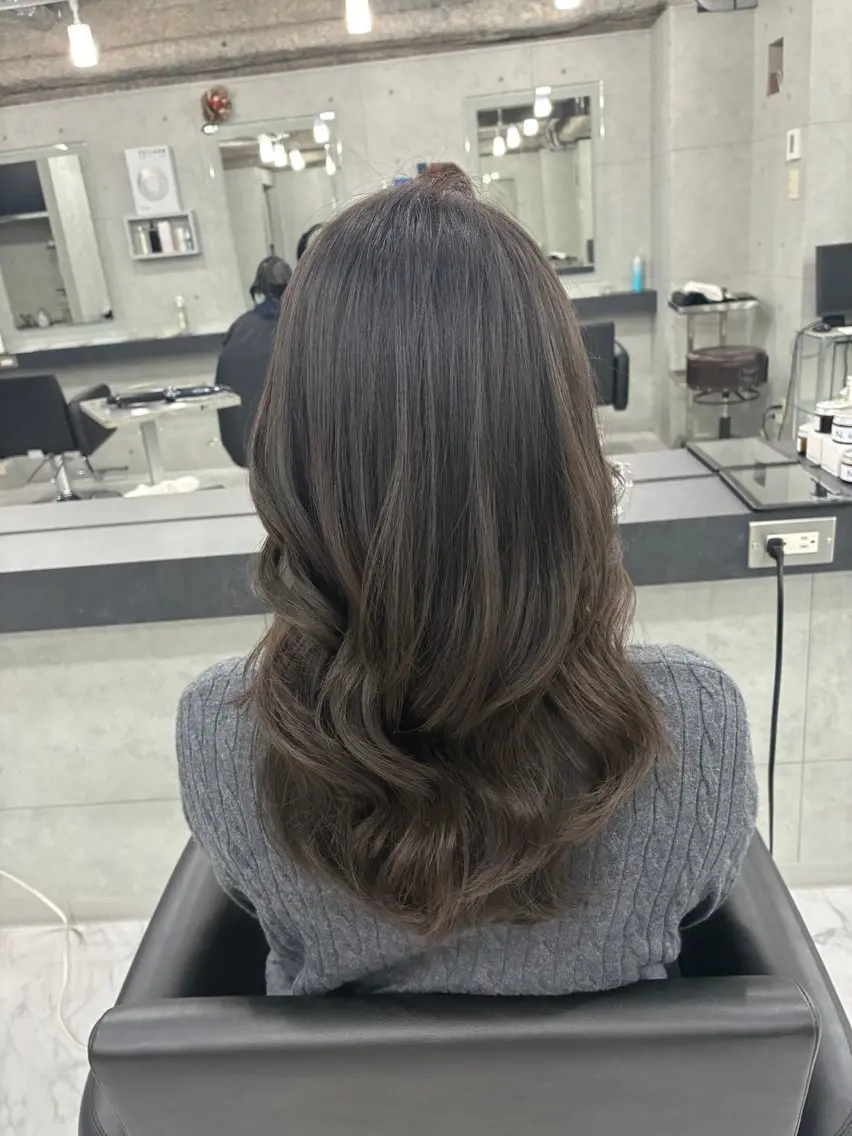 ロング カット ヘアカラー トリートメント Endearing 🌟銀座のヘアスタイル