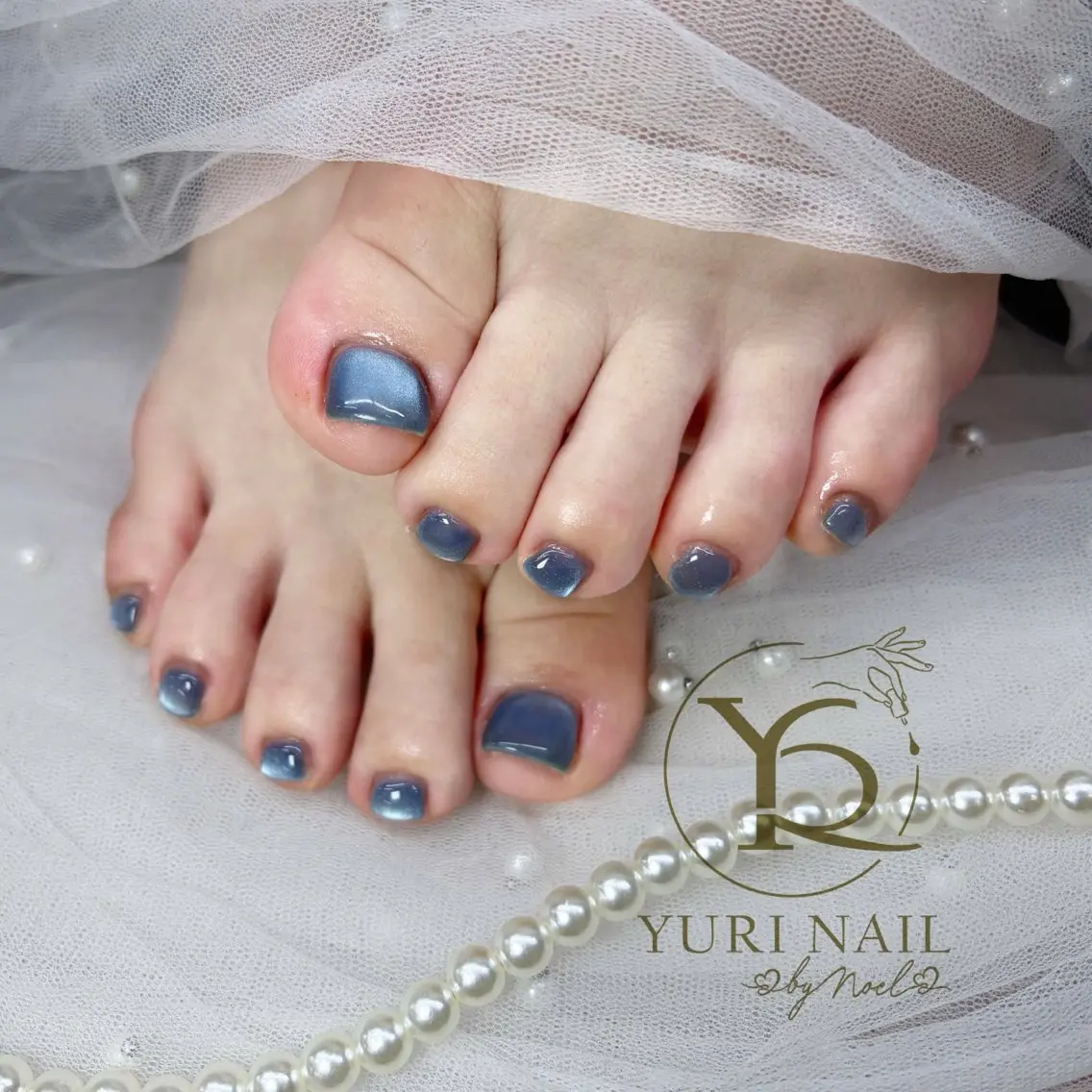 ネイル チークネイル フットネイル フレンチネイル グラデーション キラキラネイル ハンドネイル フットネイル ハンドケア YURI Nail Funabashiのネイルデザイン