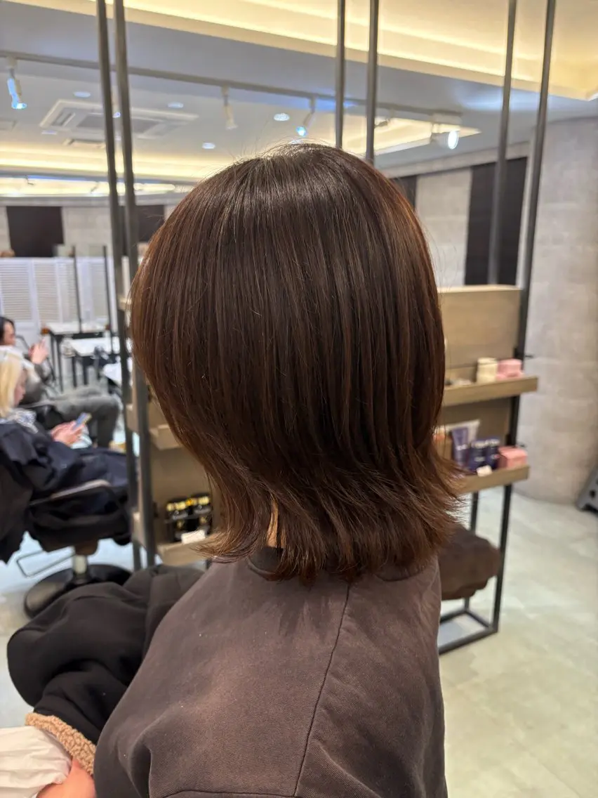 ミディアム ボブ ウルフカット ケアブリーチ🌟 ♢WATARU♢のヘアスタイル