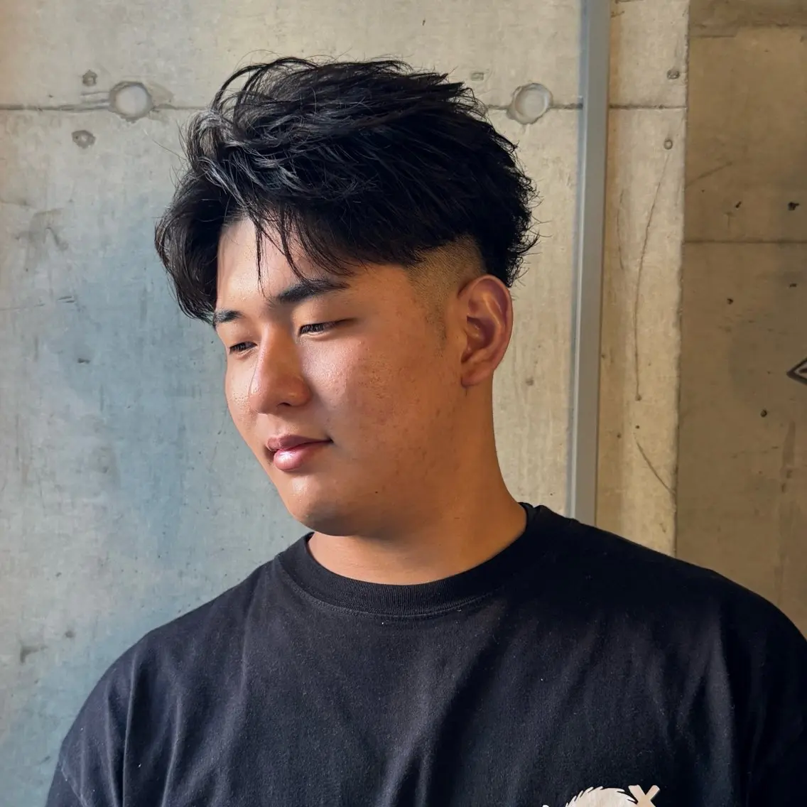 ショート パーマ メンズ フェザーパーマ メンズパーマ ショートヘア カット パーマ トリートメント ヘアセット お悩み×垢抜け特化 KAYA/渋谷のヘアスタイル