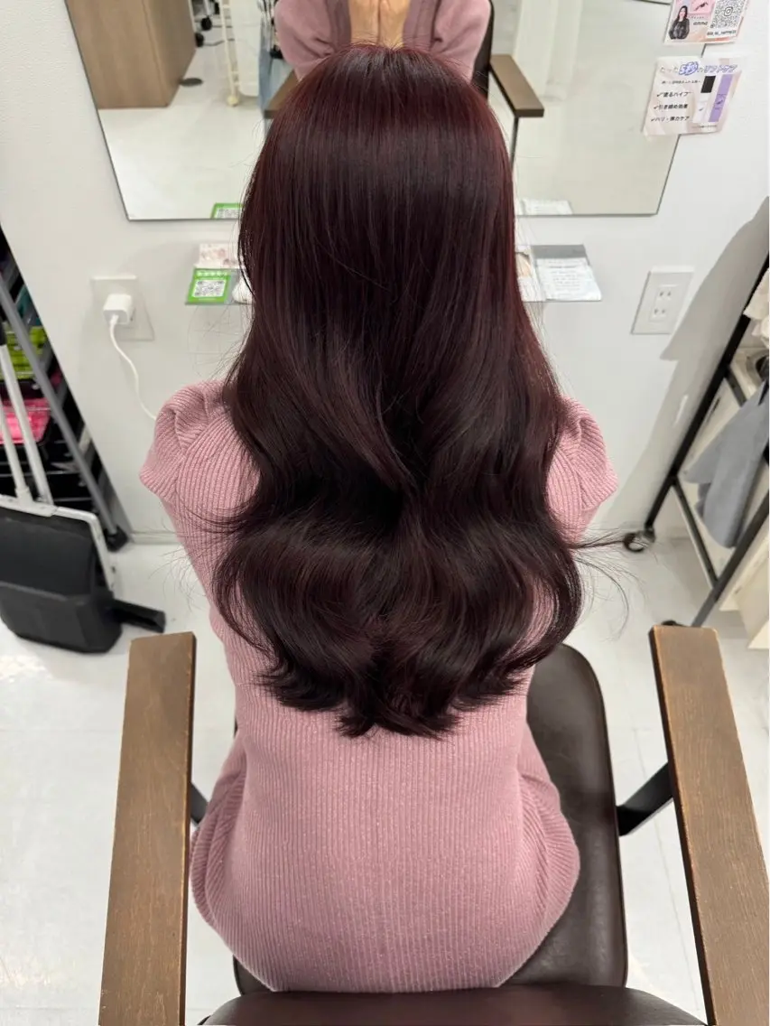 ロング 🍒ベージュ/ピンク ベージュ🍒なつきのヘアスタイル