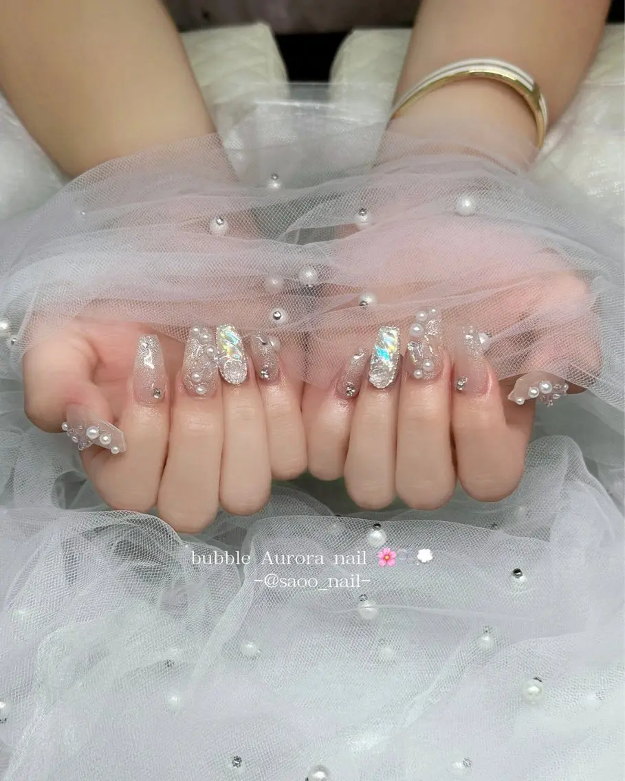 ネイル ハンドネイル ハンドケア 🎀sao🎀銀座 韓国/ワンホンネイルのネイルデザイン