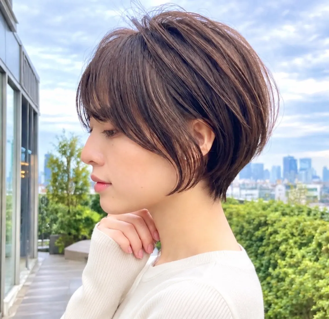 ショート 🍯無料の小顔 ショート/みゆ🍯のヘアスタイル