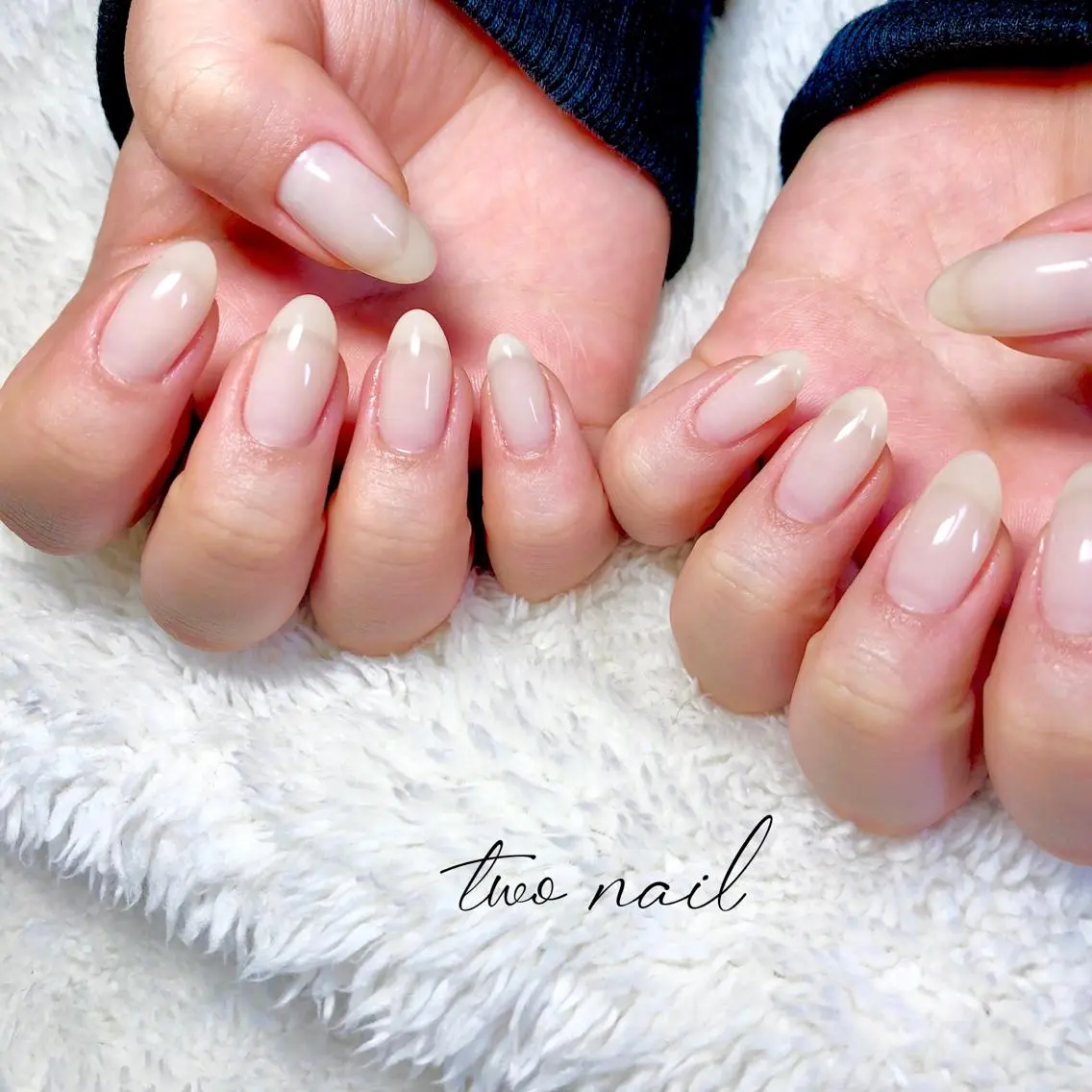 ネイル アートネイル フットネイル ハート ニュアンスネイル ホワイト ハンドネイル two nailのネイルデザイン