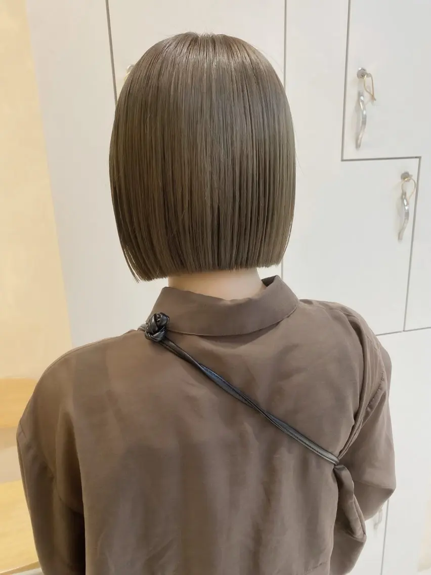 ショート カラー ボブ/ミニボブ 透明感カラーkadoのヘアスタイル