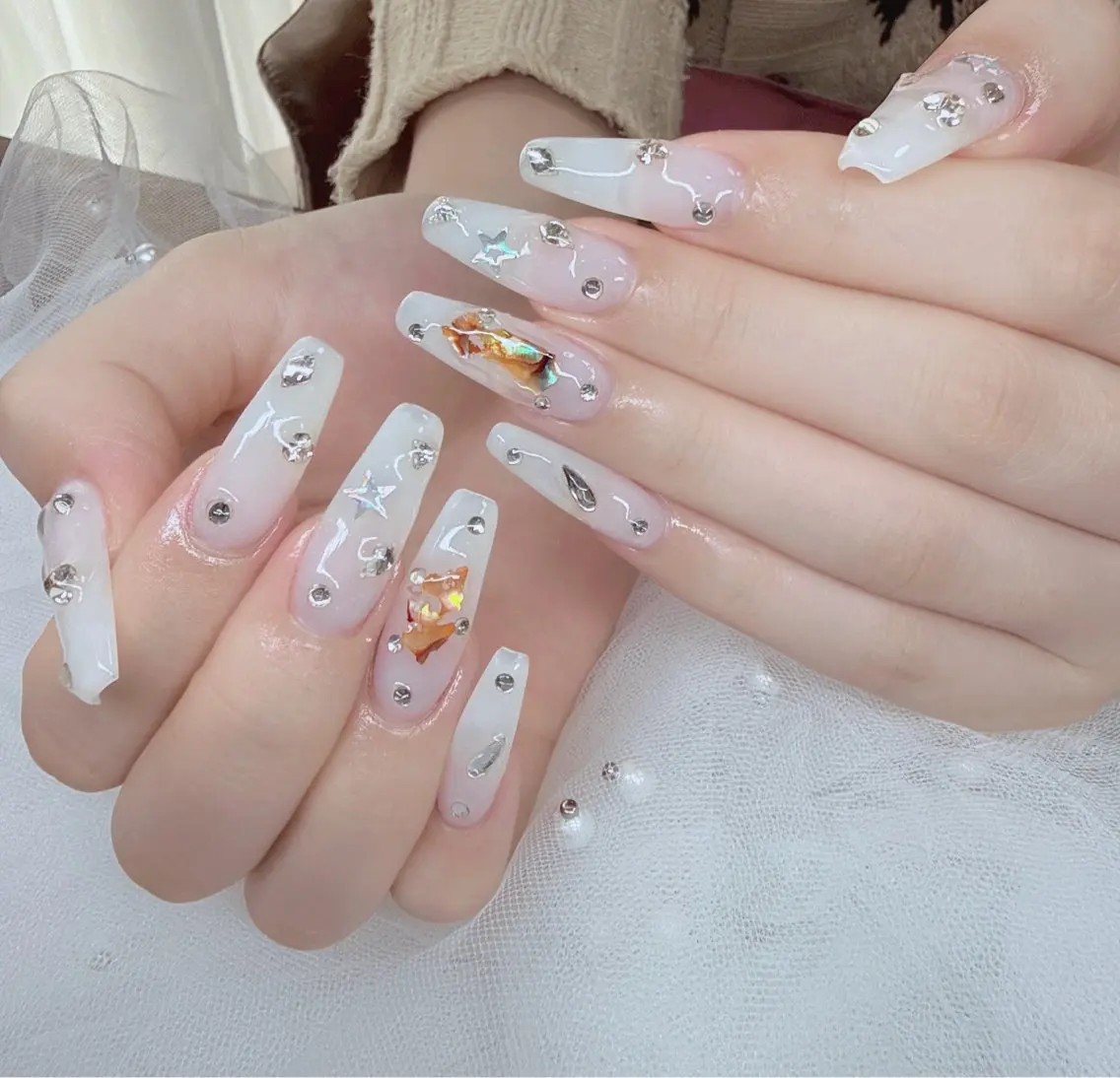ケア+チップワンカラ+10本簡単アート+パ-シの写真