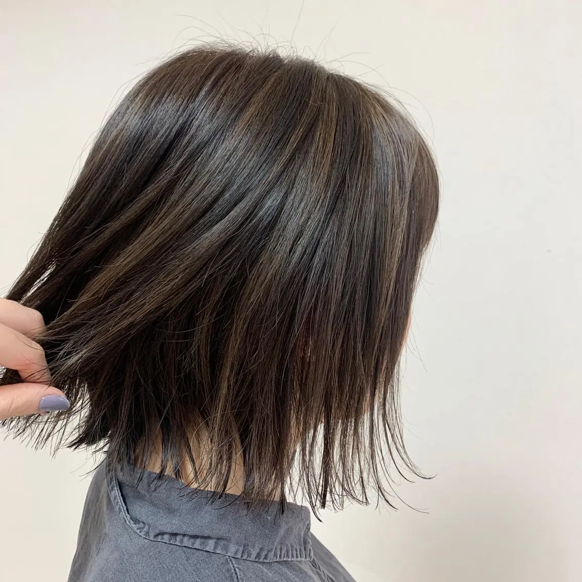 ミディアム カラー ヘアアレンジ ヘアカラー トリートメント 【Sweep】おじま のぞみのヘアスタイル
