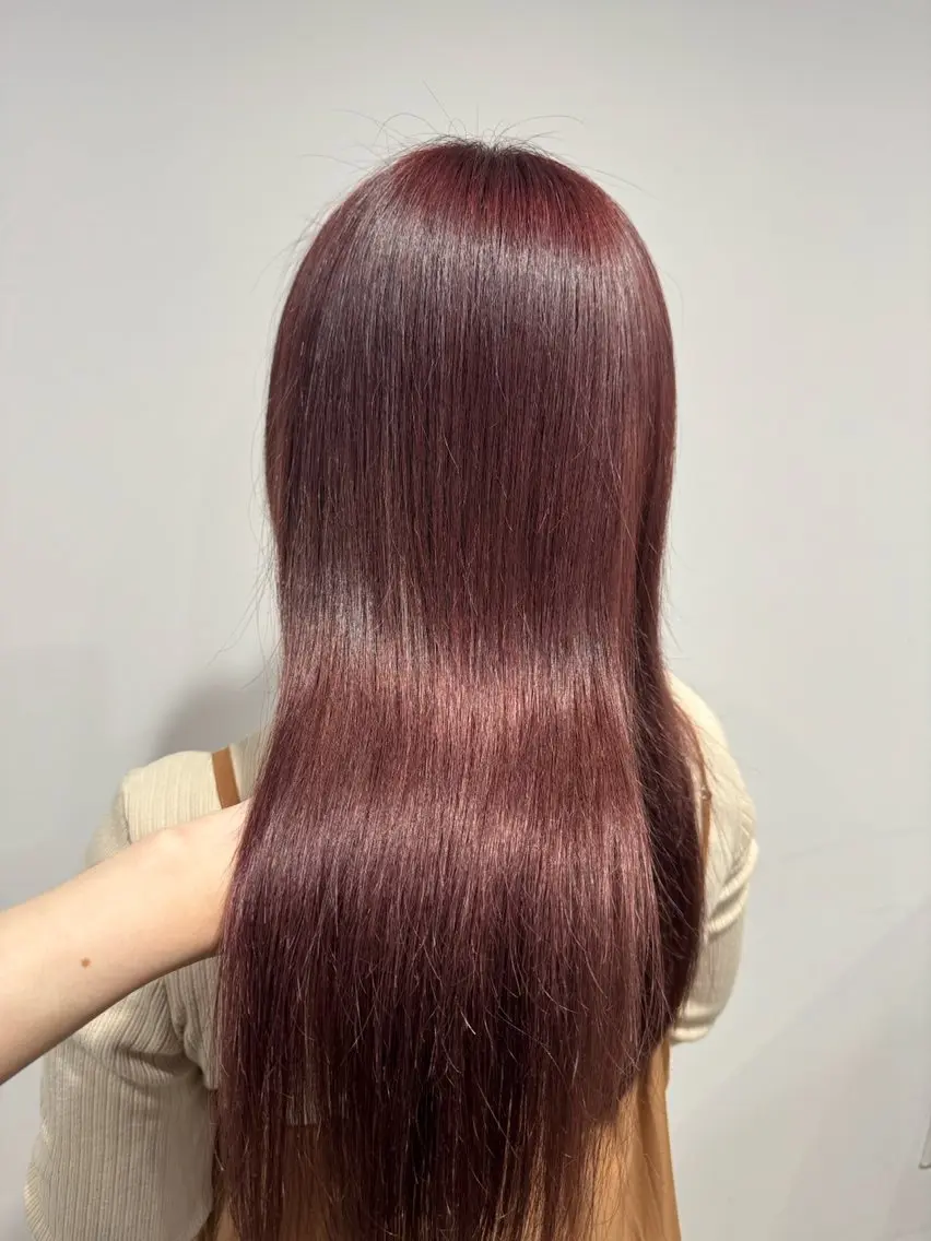 ロング カラー ブリーチ 透明感カラー トリートメント カット ヘアカラー トリートメント 無料モデル募集/韓国 ヘア/ボブ/Rinのヘアスタイル