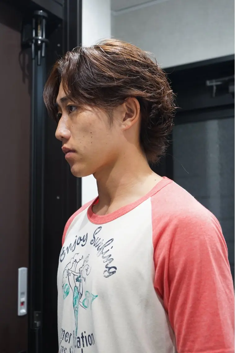 ミディアム パーマ メンズ men’s hair / 隼翔のヘアスタイル