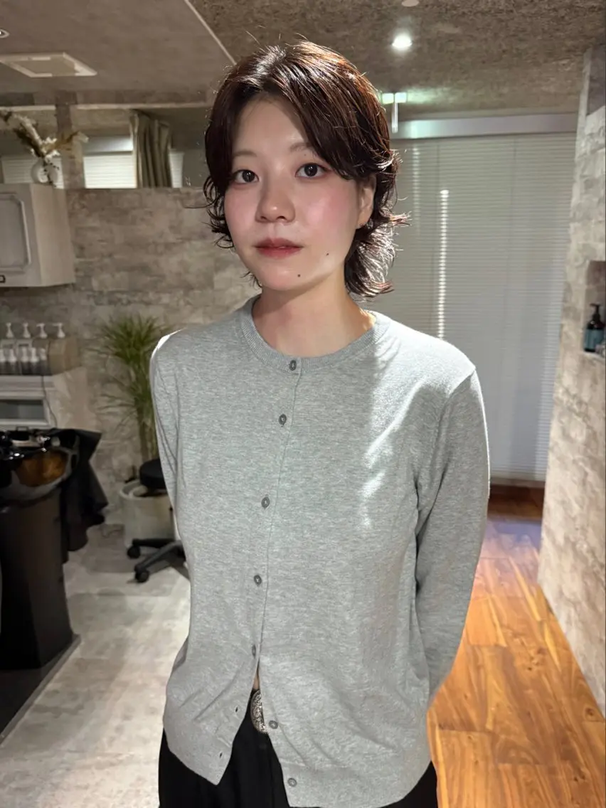 ショート カラー パーマ カット ヘアカラー パーマ トリートメント mai / linoah˚✧のヘアスタイル
