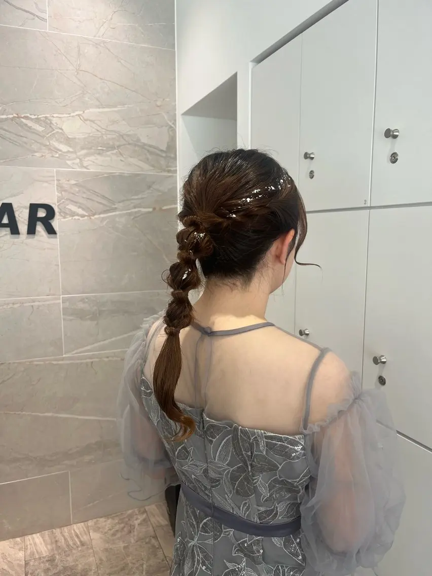 ヘアアレンジ ヘアセット U24⭐️ミニモ学割 ／浅野未来🌼.*のヘアスタイル