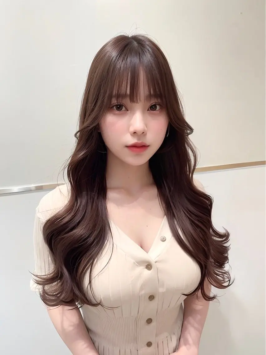 ロング カット ヘアカラー トリートメント 艶カラー/ NAOKIのヘアスタイル
