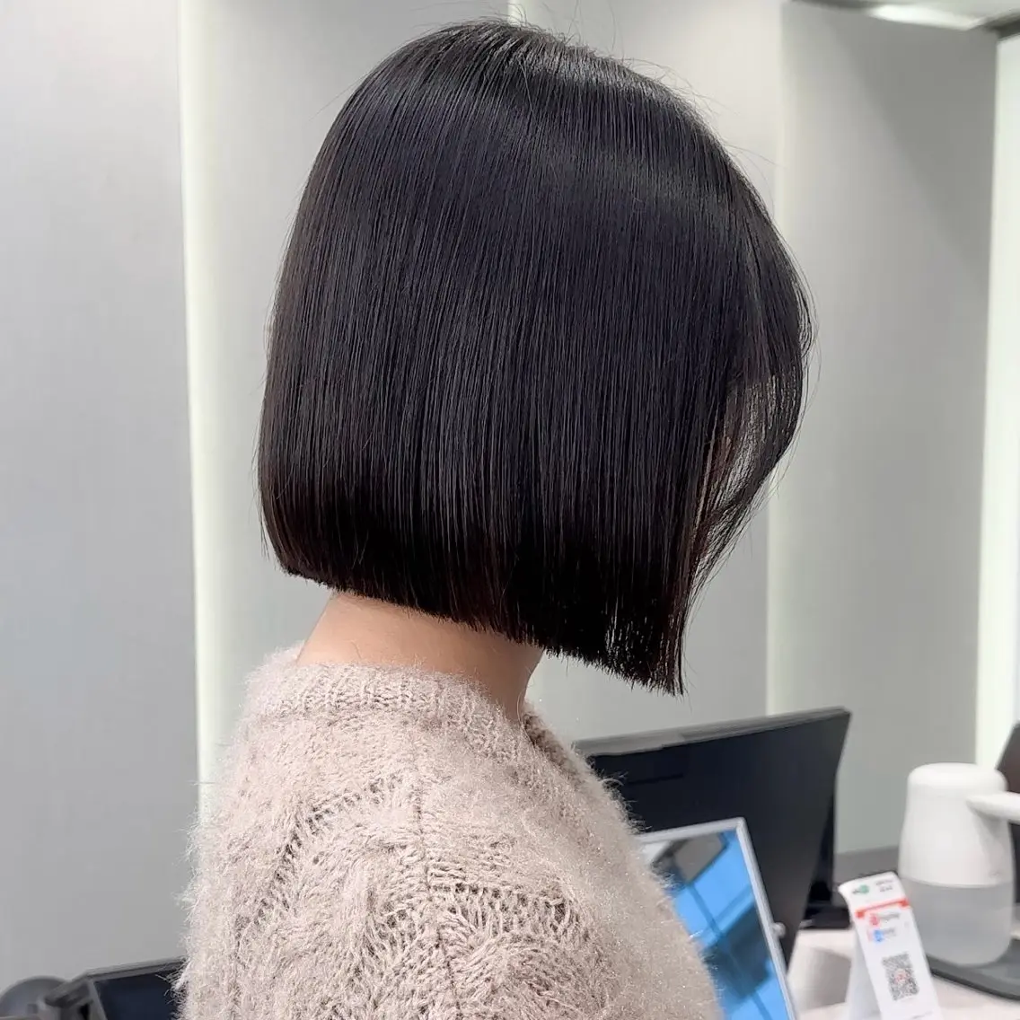 ショート カット 縮毛矯正 トリートメント 縮毛矯正/韓国ヘア /レイヤー🎀ミズキのヘアスタイル