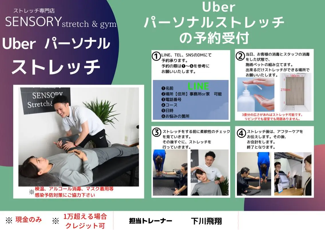メンズ ストレッチ整体専門店 &ジムSENSORYのエステ・リラクイメージ