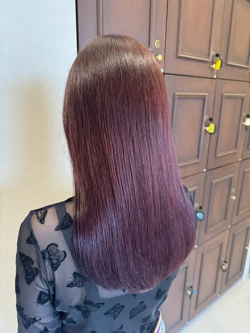 透明感UP☆ブリーチ無しダブルカラー&トリートメントの写真