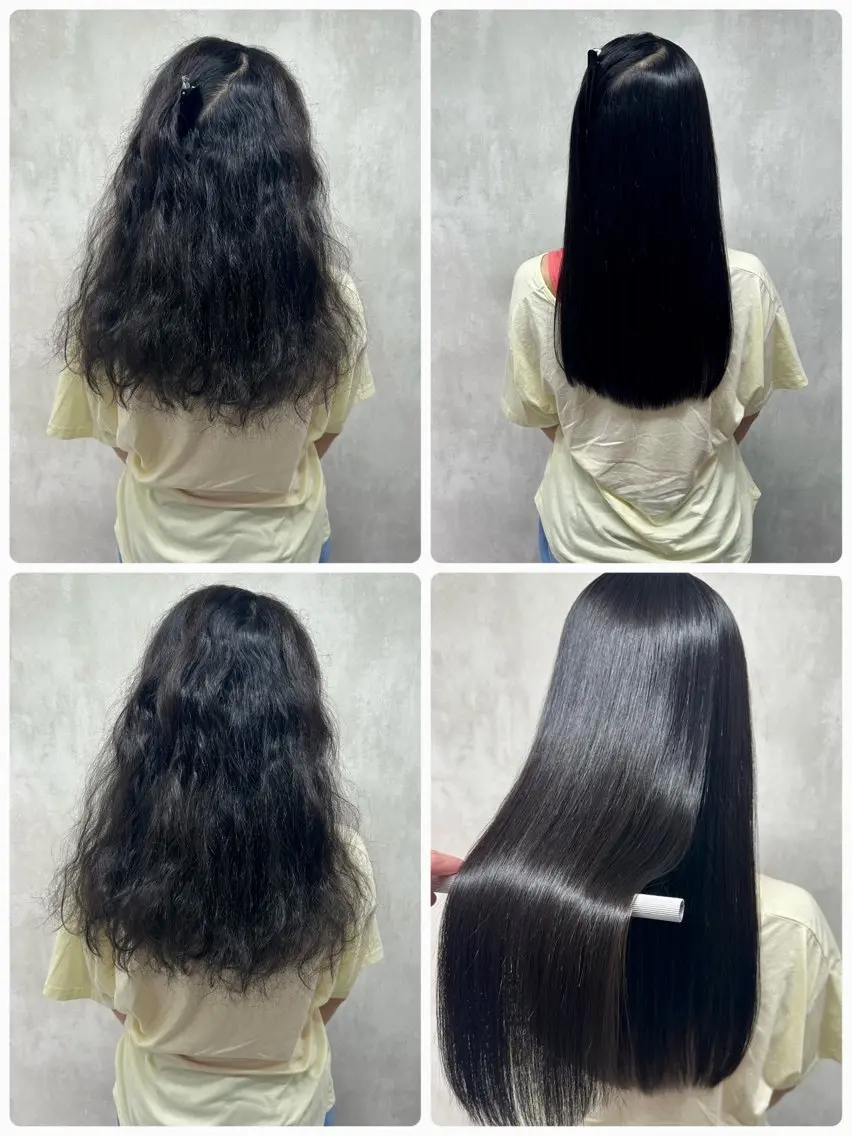 ロング 縮毛矯正 トリートメント ⚠️美容室迷子⚠️ 👍👍ここに集合のヘアスタイル