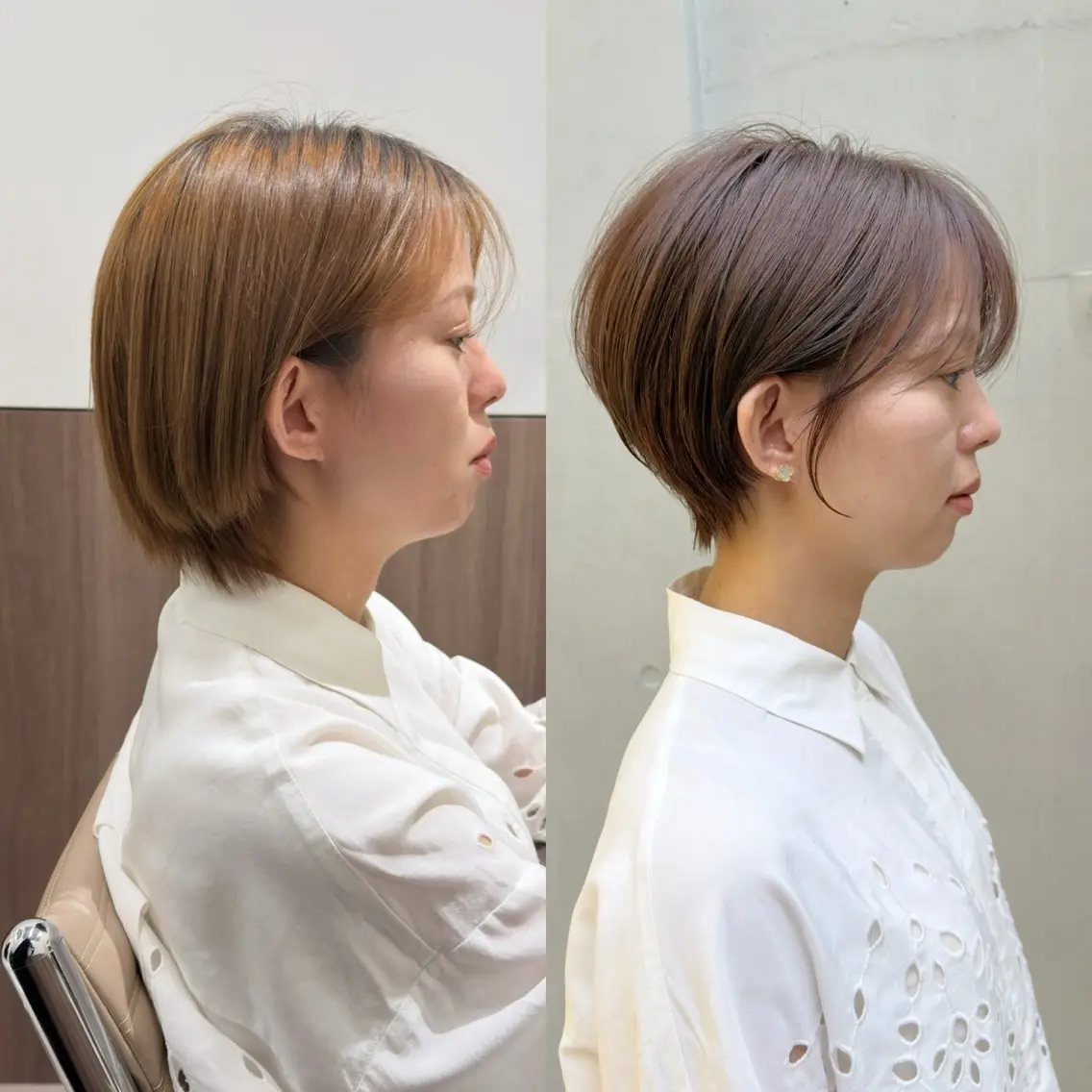 ショート ショートヘア 数名限定/似合わ ショート+艶カラー✨のヘアスタイル