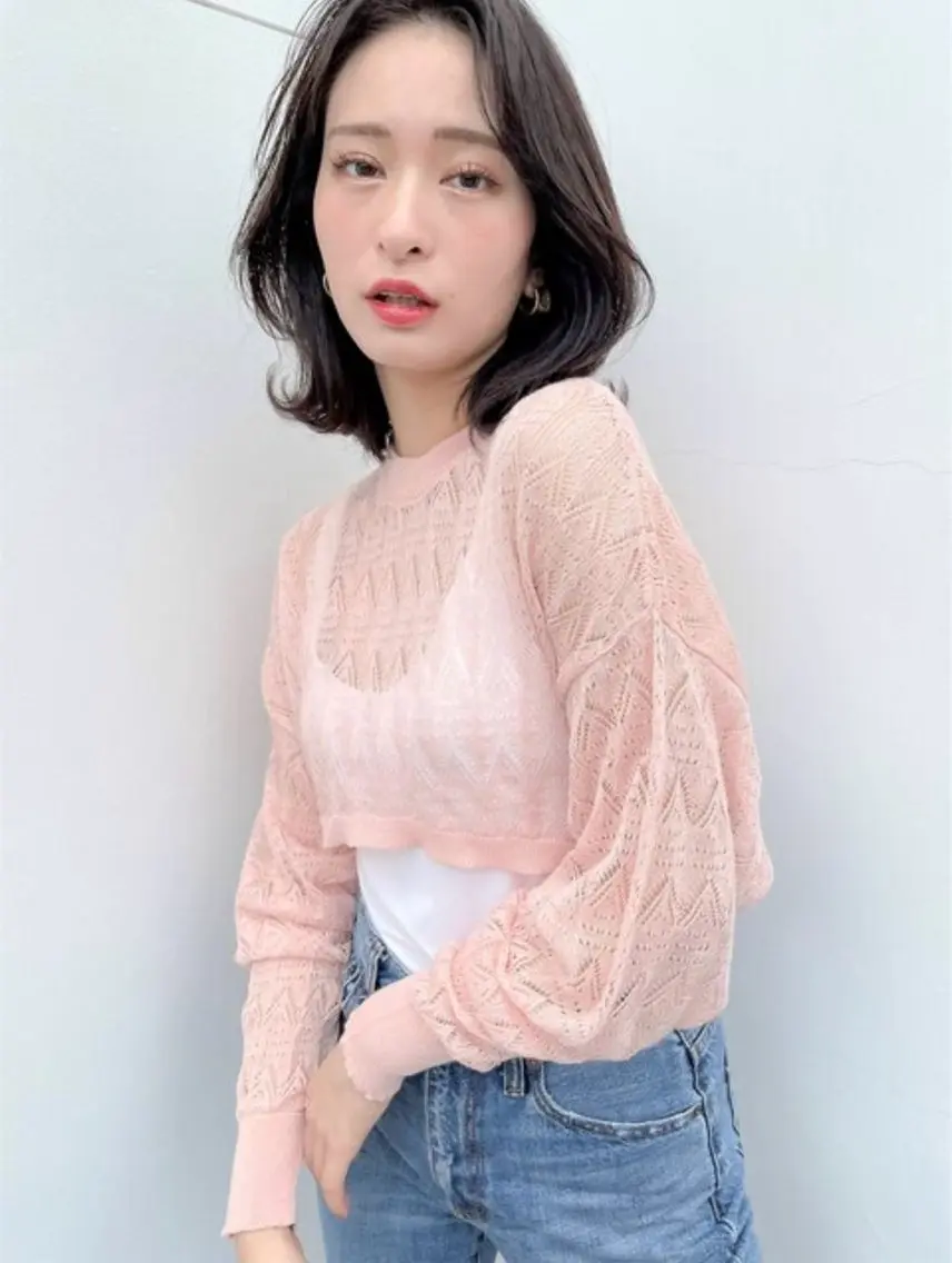 ミディアム カット ヘアカラー トリートメント JILL ユキのヘアスタイル