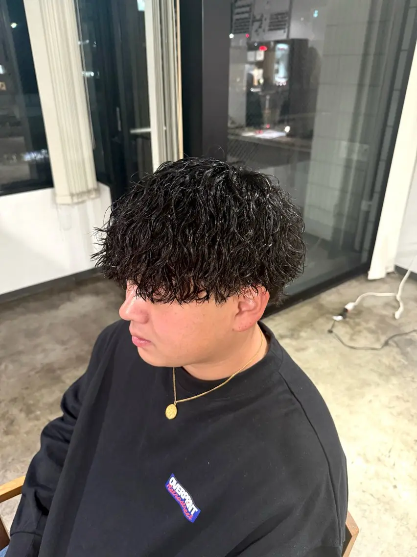パーマ メンズ メンズパーマ カット パーマ トリートメント 骨格補正施術/メンズ 専門美容師/YUYAのヘアスタイル