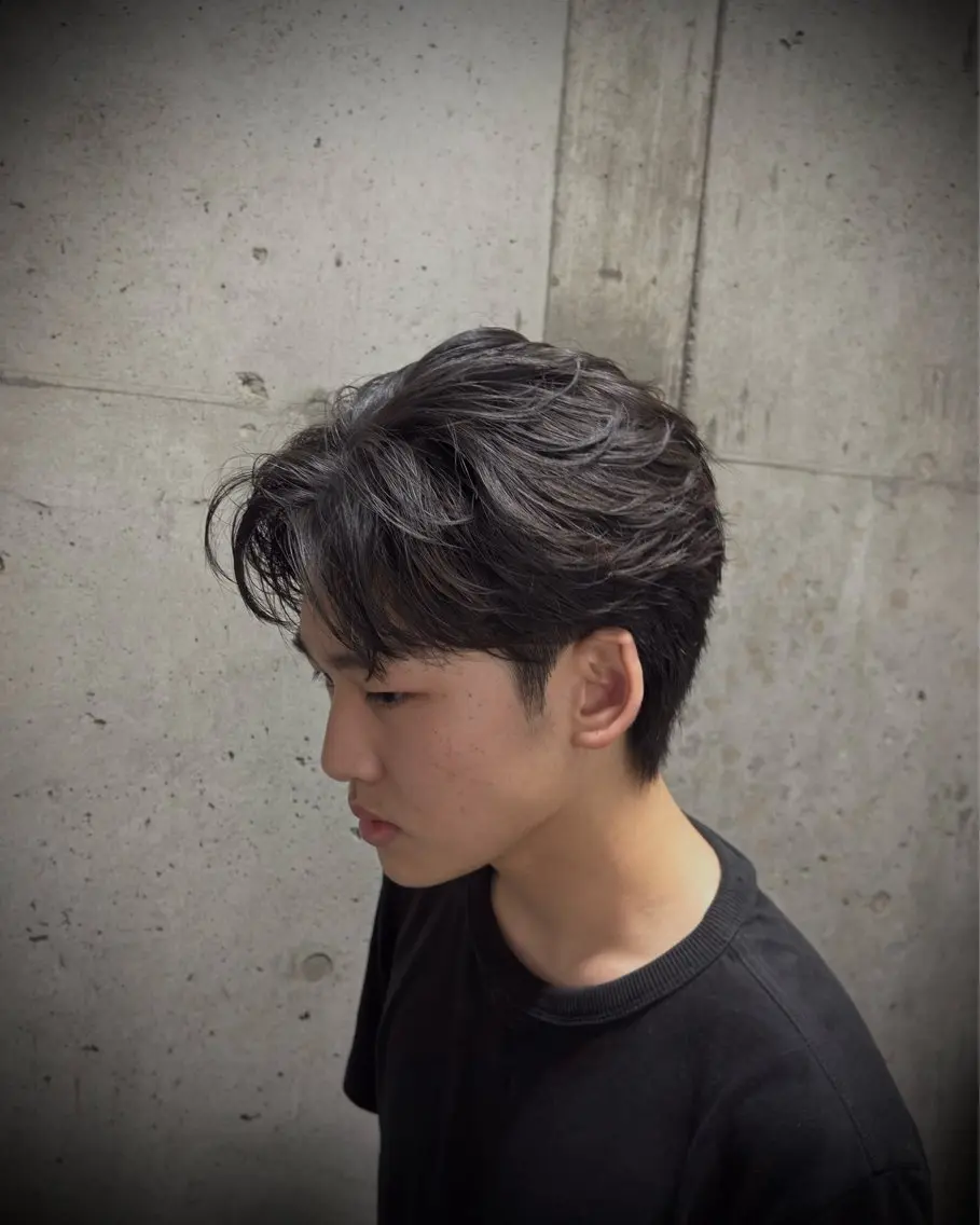 パーマ メンズ カット パーマ 永井 皓大のヘアスタイル